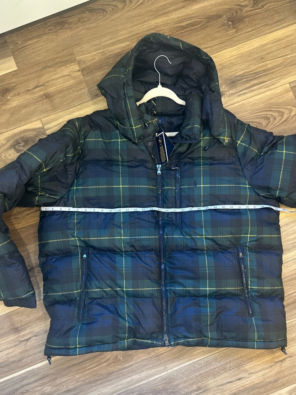 Polo Ralph Lauren Tartan Blackwatch Hooded Down Puffer Coat Jacket NWT 3XL XXXL - Picture 11 of 11